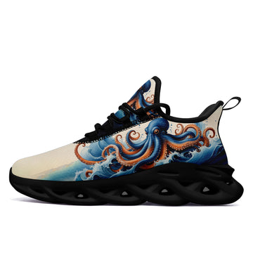 Octopus Sneakers | Sea Creature Print Running Shoes | FN003-25027044-8