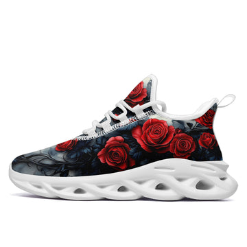 Floral Red Rose Sneakers | Gothic Red Rose Shoes | Alternative Fashion,  Halloween Gift | FN003-25027044-7