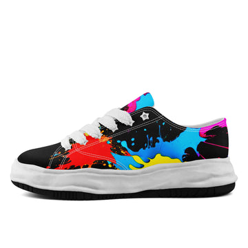 Personalized Colorful Streetwear Platform Shoes, a Custom Gift for Bold Art and Sneaker Lovers - FN038-26025199-7w