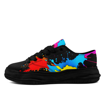 Personalized Colorful Streetwear Platform Shoes, a Custom Gift for Bold Art and Sneaker Lovers - FN038-26025199-7b