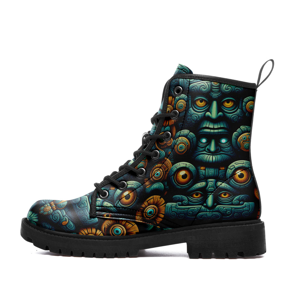 Skull Trippy Psychedelic Men's Boots