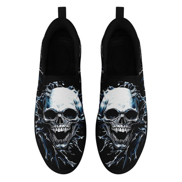 Toponepod Alternative Fashion Sneakers | Custom Skull Slip On Shoes | FN071-25023063-3