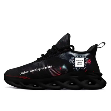 Customized MS Sneakers with Black & White Soles, Alien Theme, and Personalizable Names/Images,MS2016-23023001