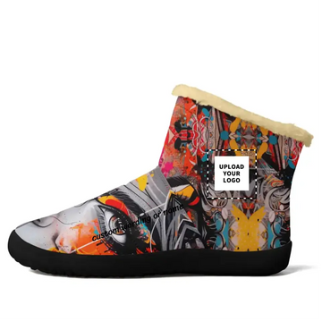 Heat Up Your Style in Custom 2041 Heated Boots,Pop-Themed, Personalizable with Names, Perfect for Pop Culture Enthusiasts,204102-058