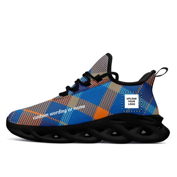 Custom MS Shoes with Scottish Tartan Theme, Personalizable Names and Images – Tailored for Those Who Adore the Rich Tradition of Scottish Tartan,2016MS-23025001