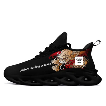 Custom MS Shoes with Japanese Dragon Theme, Personalizable Names and Images,2016MS-23025001