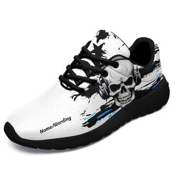 Buy One Get One White Color Personalized Skull Shoe Comfortable Shoe,White Color,SN-23023-B