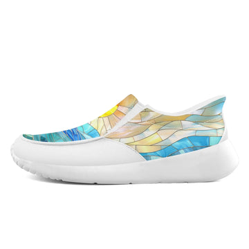 Toponepod Fashion Slip-on | Custom Sea Vibe Slip On Shoes | Personalized Name, Logo | Non-Slip, Comfortable