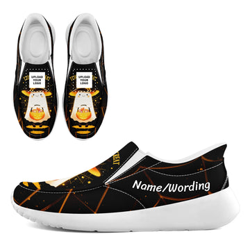 Personalized Spooky Design Shoes, Custom Halloween Design Slip On Shoes, Unique Gift