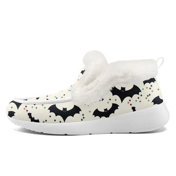 Personalized Bat and Spider Print Sneakers, Custom Breathable Lace Up Shoes, Unique Gift for Halloween FN064-25023127