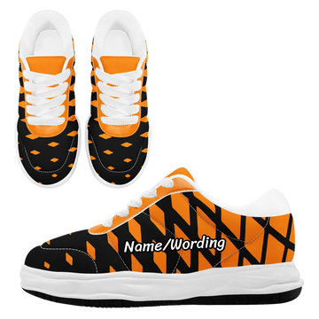 Personalized Pumpkin and Ghost Sneakers, Custom Stylish Spooky and Skull Print Shoes, Unique Gift for Halloween FN084-25025098