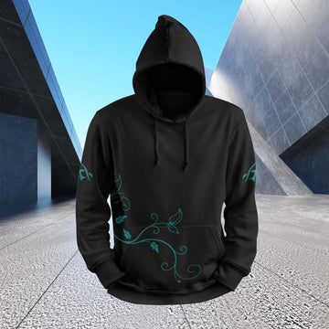 Personalized Gothic Style Hoodies, Custom Stylish Ghost Hoodies, Dark Fashion Unisex Hoodies PR045-250601-15