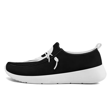 Gothic Screaming Skull Slip-On Loafers, Dark Macabre Ghost Face Casual Shoes FN018-25027126