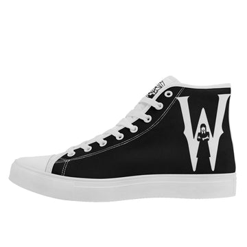Wednesday Addams Nevermore Academy High-Top Sneakers, Gothic 