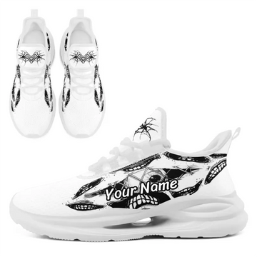 Cyber Goth Distorted Eye & Mouth Athletic Sneakers, Dark Surreal Horror Streetwear Trainers FN079-25020201