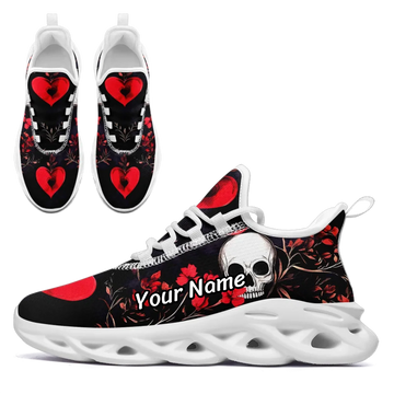 Gothic Skull Art Athletic Sneaker Collection, Dark Alternative Style Fashion Trainers FN003-25023197
