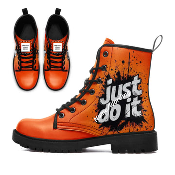 Graphic Art Print Combat Boot Collection, Unique Streetwear Style Fashion Boots 058-6-25009075
