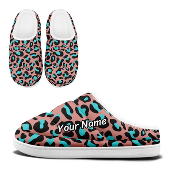 Fashion Animal Print Padded Slippers, Cozy Patterned Quilted House Shoes FN057-25028163