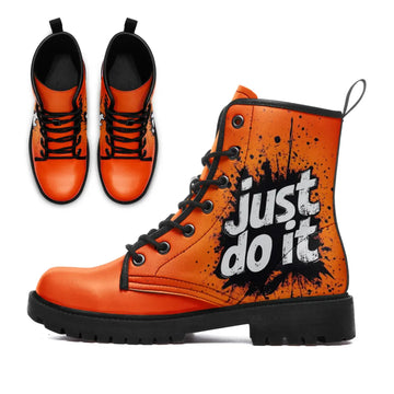 Graphic Art Print Combat Boot Collection, Unique Streetwear Style Fashion Boots 058-6-25009075