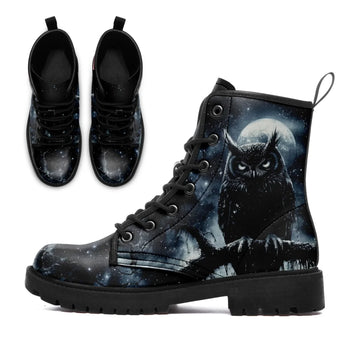 Personalized Dark Fashion Boots, Custom Gothic Style Boot, Comfortable Unisex Boots 058-6-25009028