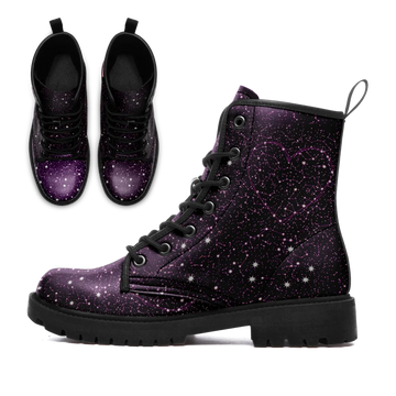Personalized Starry Night Boots, Custom Celestial Print Winter Boots, Comfortable Unisex Boots 058-6-25018018