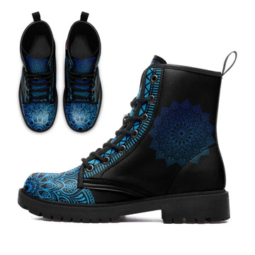 Personalized Flower Art Print Boots, Custom Stylish and Comfortable Boot, Streetwear Boots BOOTS-25027104