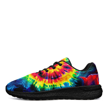 Vibrant Tie-Dye Mesh Running Shoes with Cushioned EVA Sole - BLD2-26007187-003-B